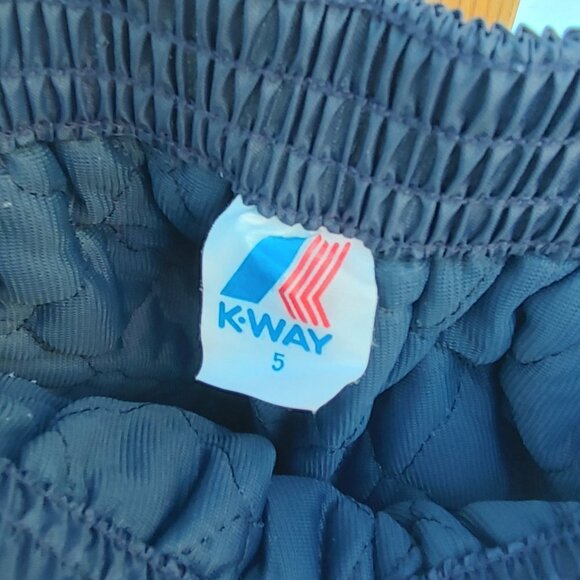 VINTAGE KWAY SNOW PANTS Size 5 Full Zip UNISEX Size Small - Picture 6 of 9